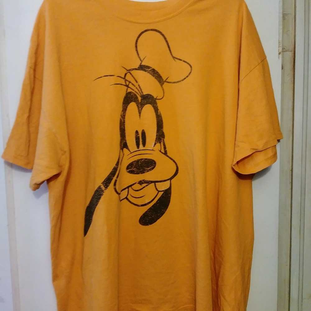 Walt Disney Orange Goofy Tee